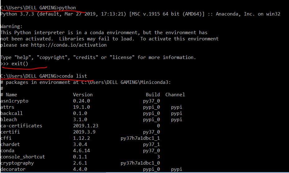 Python command line